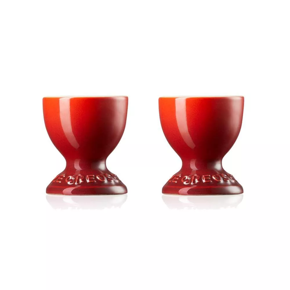 Le Creuset Cerise Stoneware Set of 2 Egg Cups